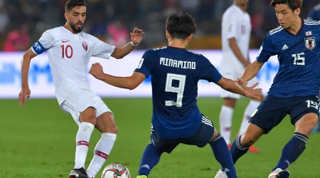 Asian-Cup-Final-2019-Hasan-Al-Haydos-Qatar-Japan-Takumi-Minamino